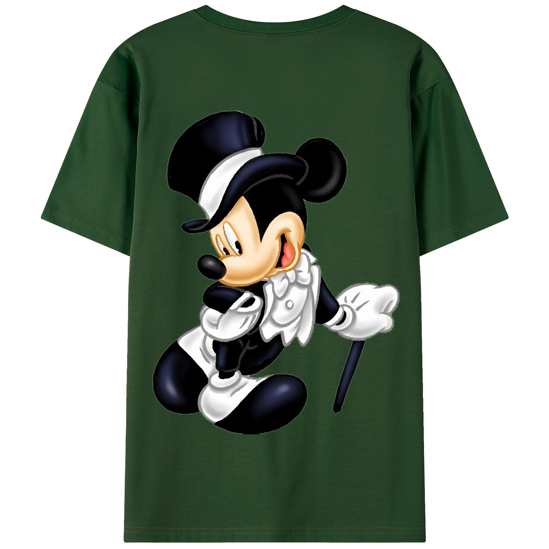 （画像用） ミッキーマウス Mickey Mouse 綿100％半袖Tシャツ（背面プリント）